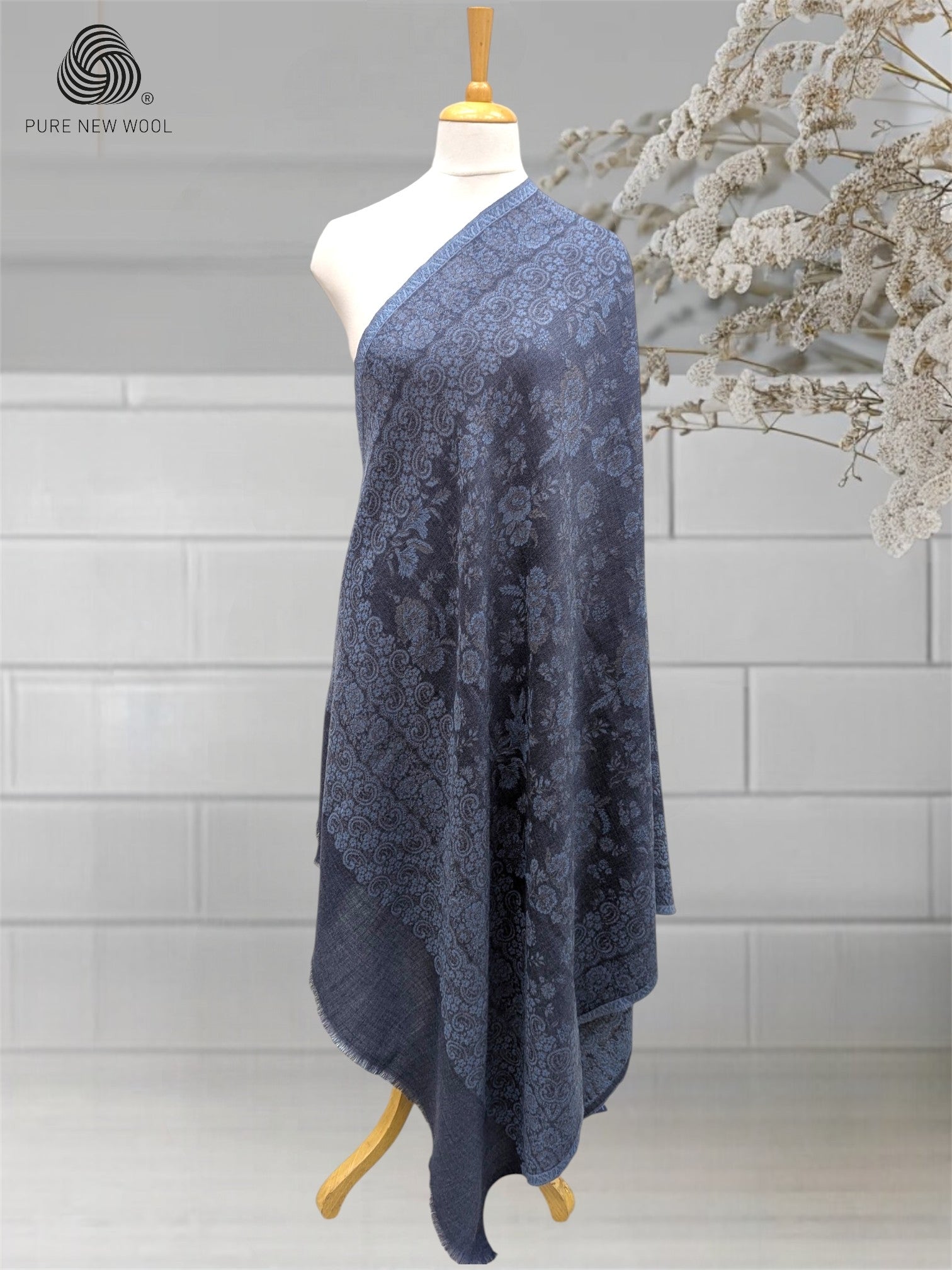 WOMEN'S PURE WOOL SHAWL