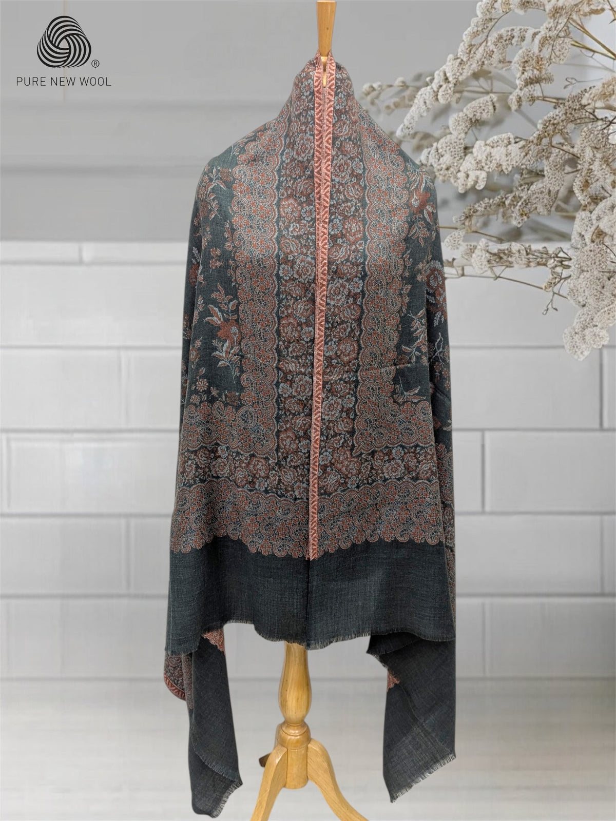 WOMEN'S PURE WOOL SHAWL