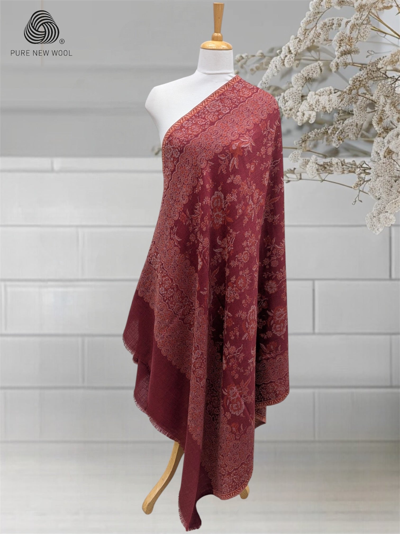 WOMEN'S PURE WOOL SHAWL