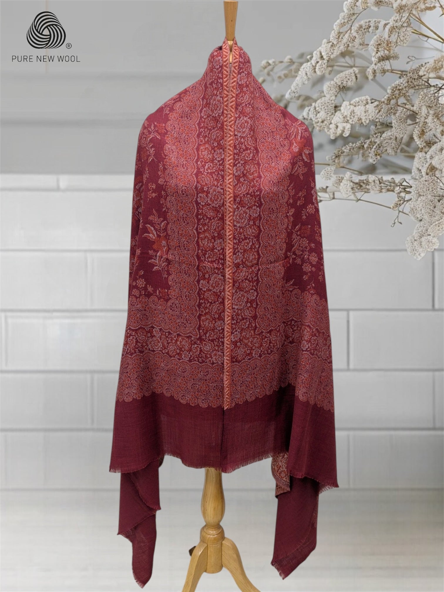 WOMEN'S PURE WOOL SHAWL
