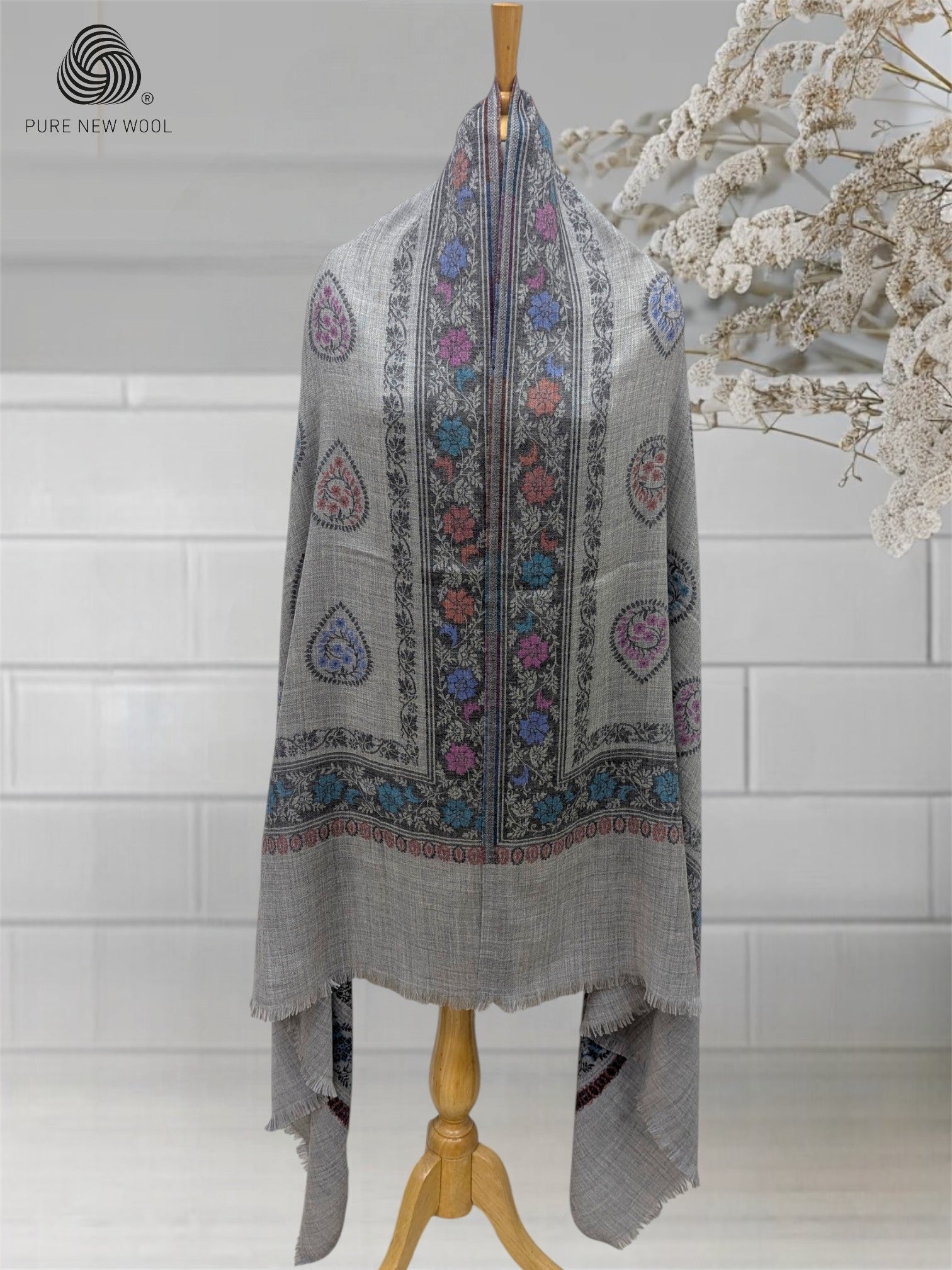 WOMEN'S PURE WOOL SHAWL