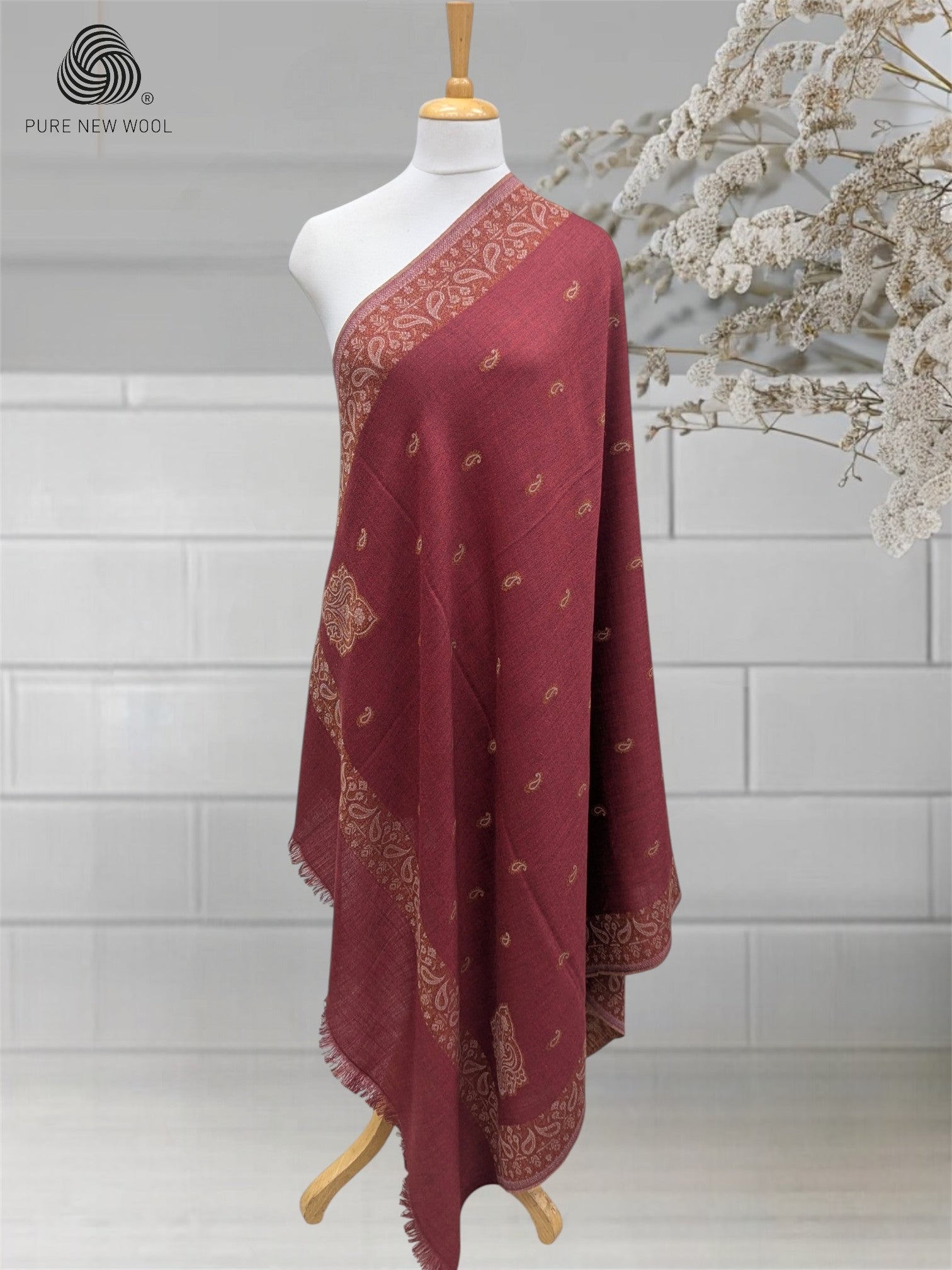 WOMEN'S PURE WOOL SHAWL