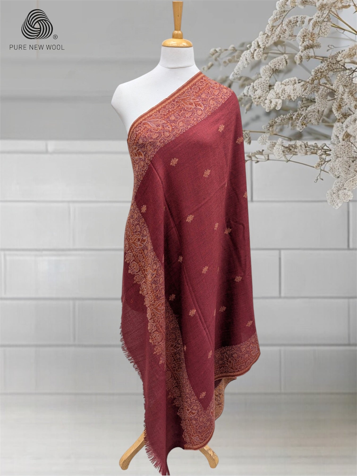 WOMEN'S PURE WOOL SHAWL