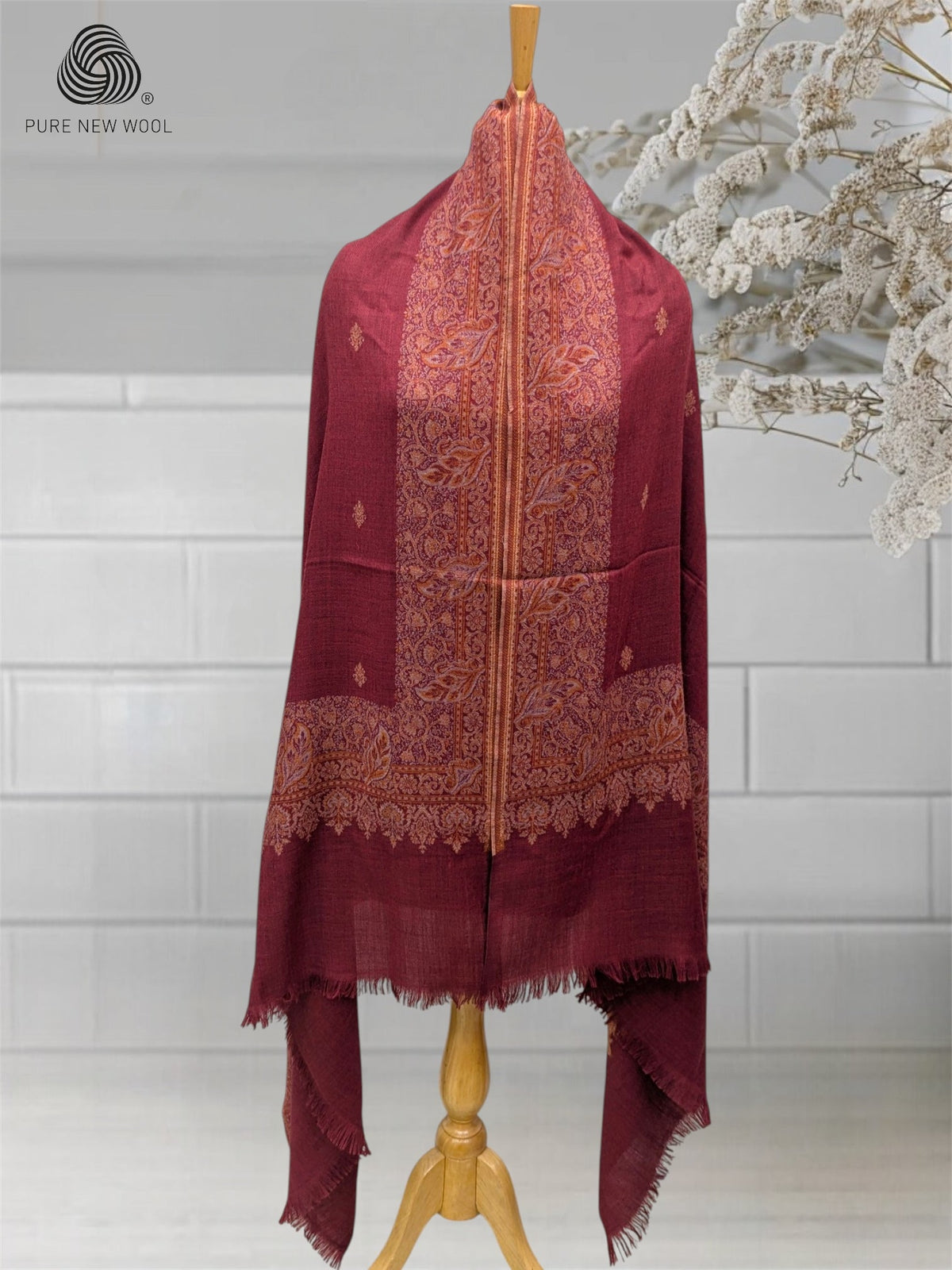WOMEN'S PURE WOOL SHAWL