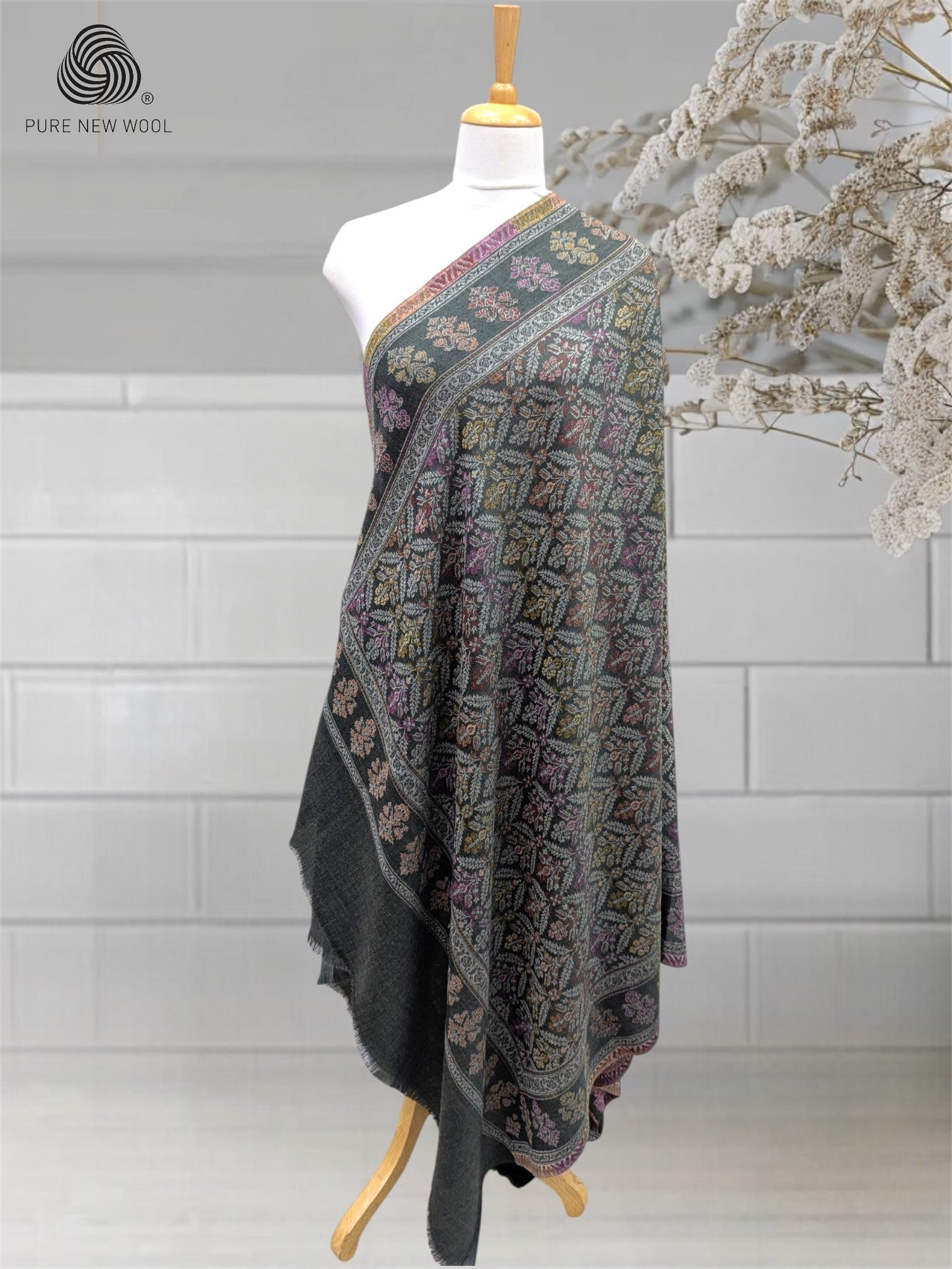 WOMEN'S PURE WOOL SHAWL