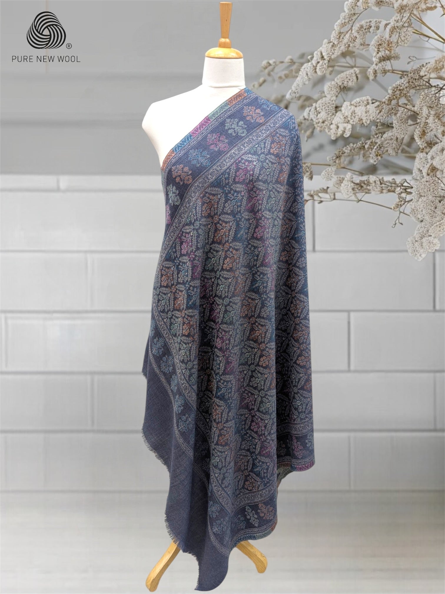 WOMEN'S PURE WOOL SHAWL
