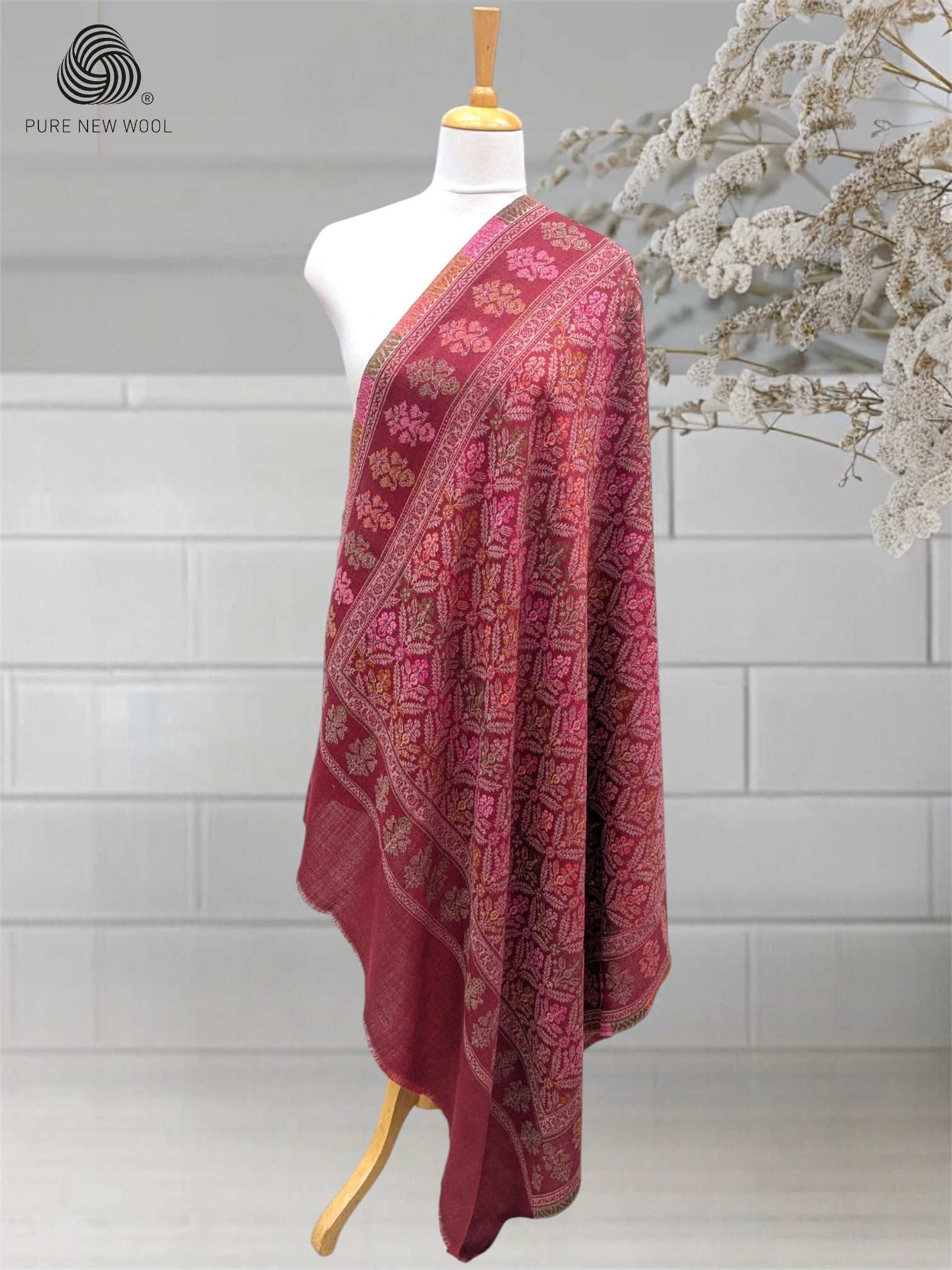 WOMEN'S PURE WOOL SHAWL