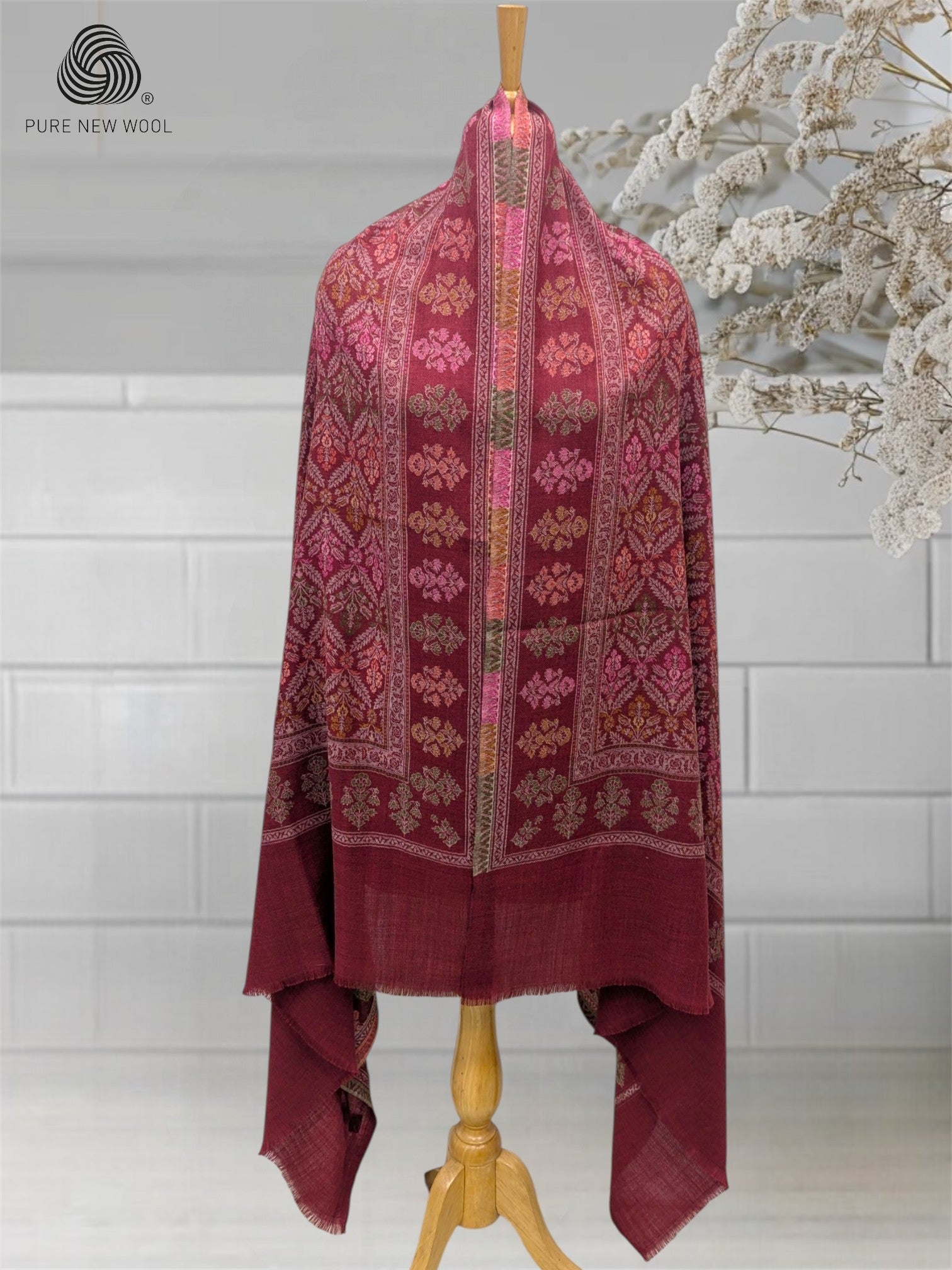 WOMEN'S PURE WOOL SHAWL