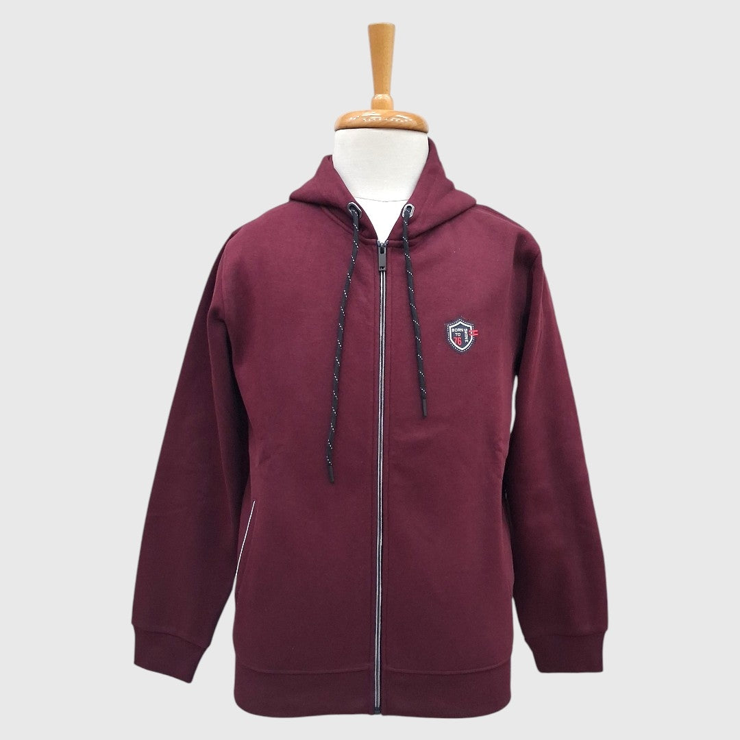 MEN'S WINTER SWEATSHIRT FULL ZIP WITH HOODIE