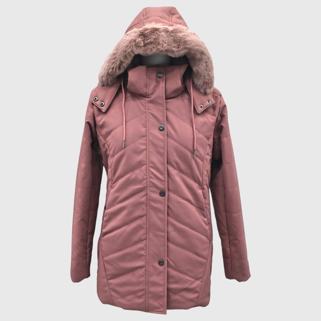Women Insulated Fleece Jacket Snow and Wind Resistance
