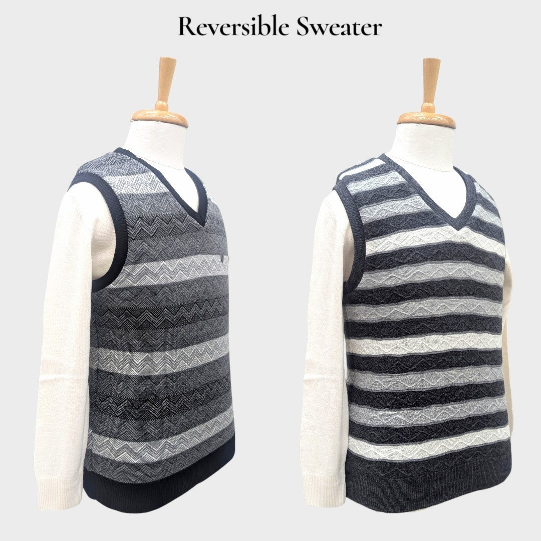 MEN'S SLEEVELESS REVERSIBLE SWEATER