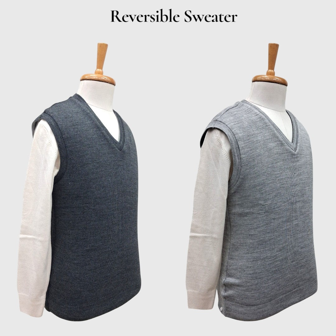 MEN'S SLEEVELESS REVERSIBLE SWEATER