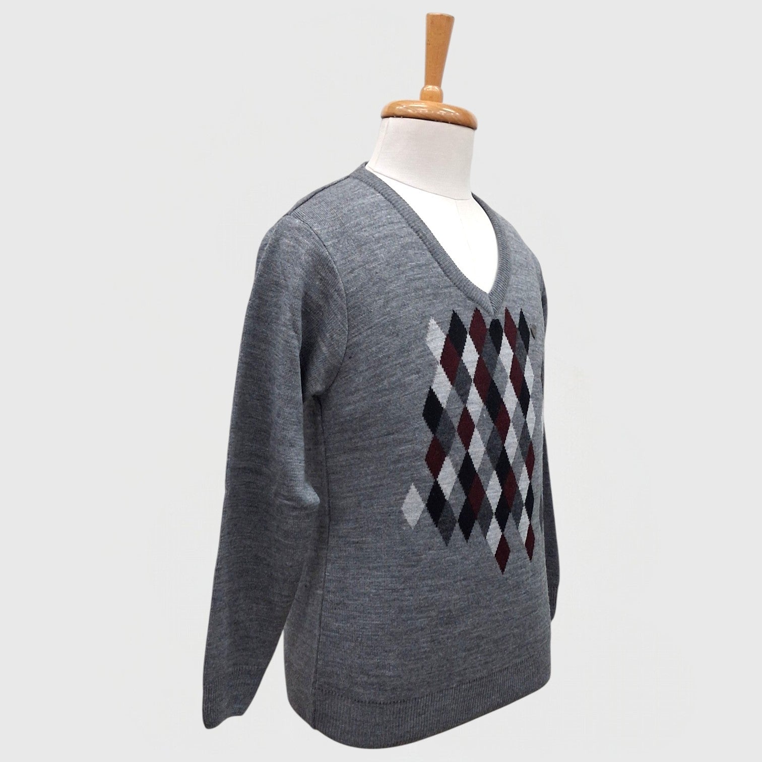 MEN'S ACRO WOOL FULL SLEEVES V NECK SWEATER