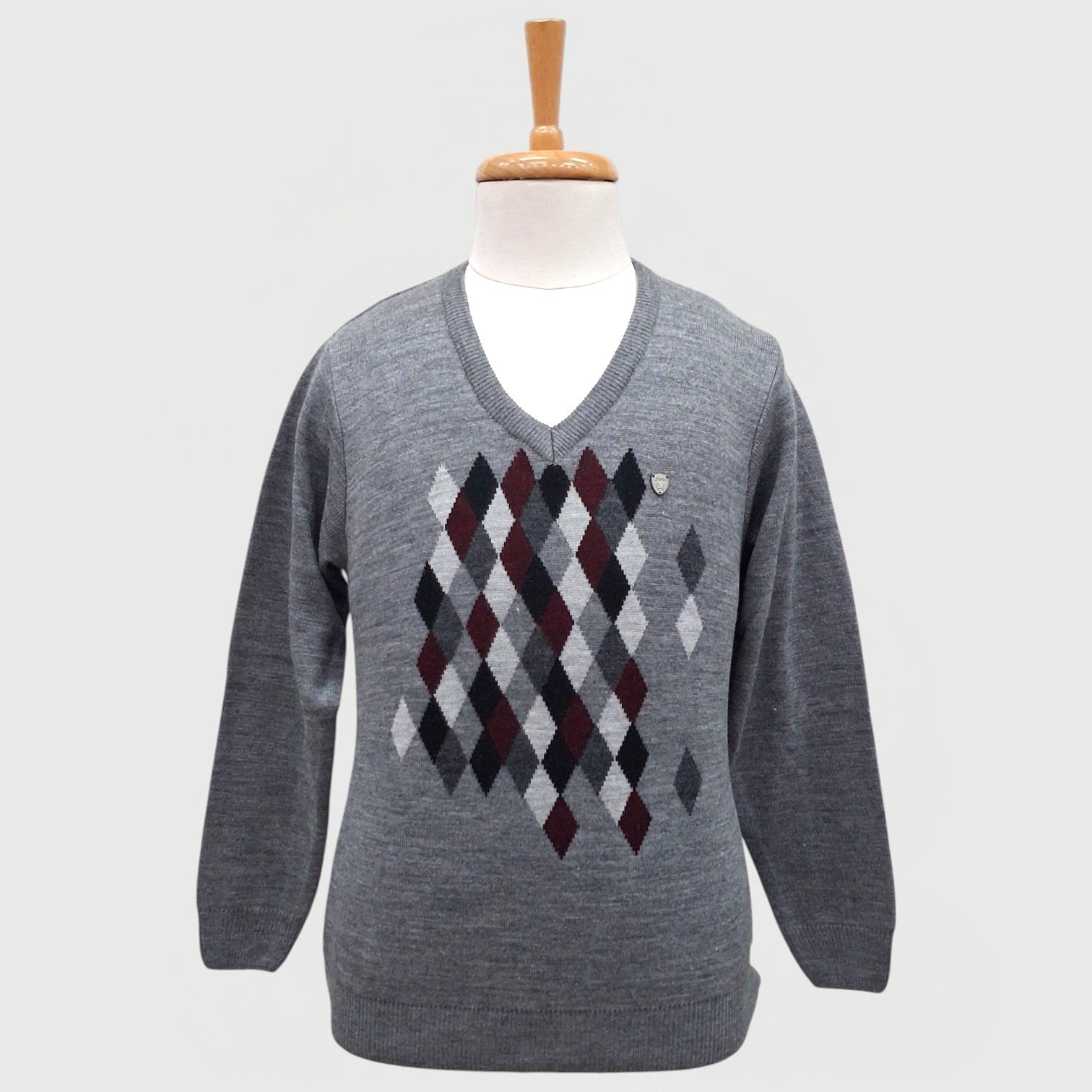MEN'S ACRO WOOL FULL SLEEVES V NECK SWEATER