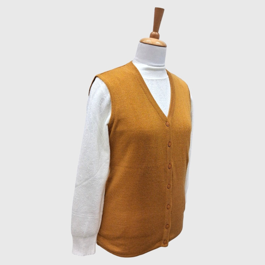 WOMEN'S SLEEVELESS CARDIGAN