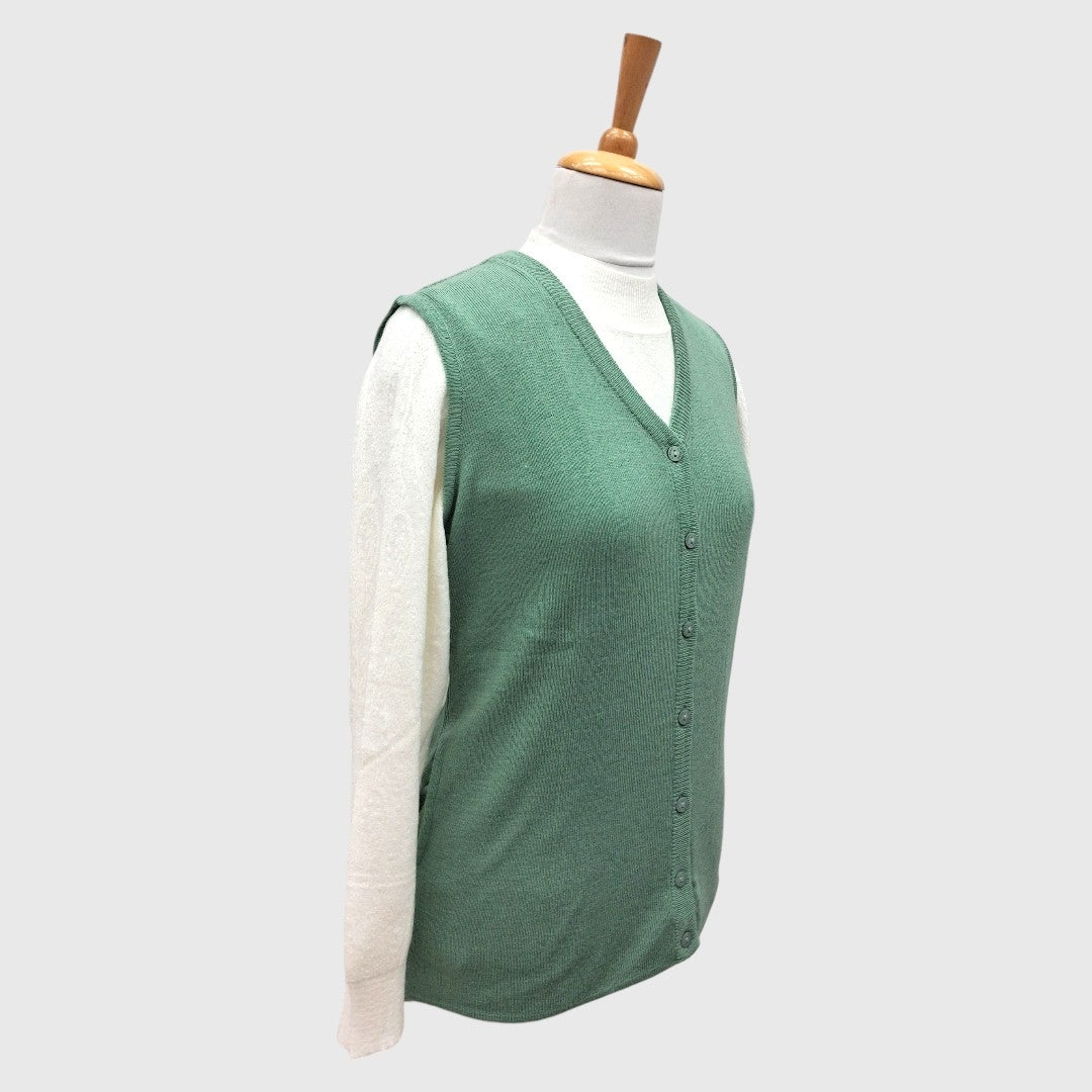 WOMEN'S SLEEVELESS CARDIGAN