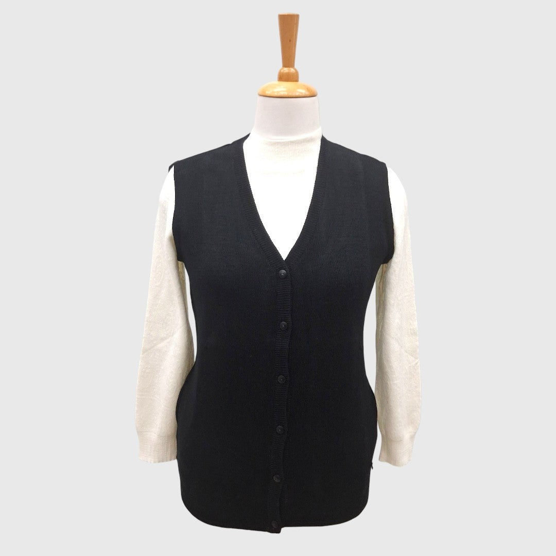 WOMEN'S SLEEVELESS CARDIGAN