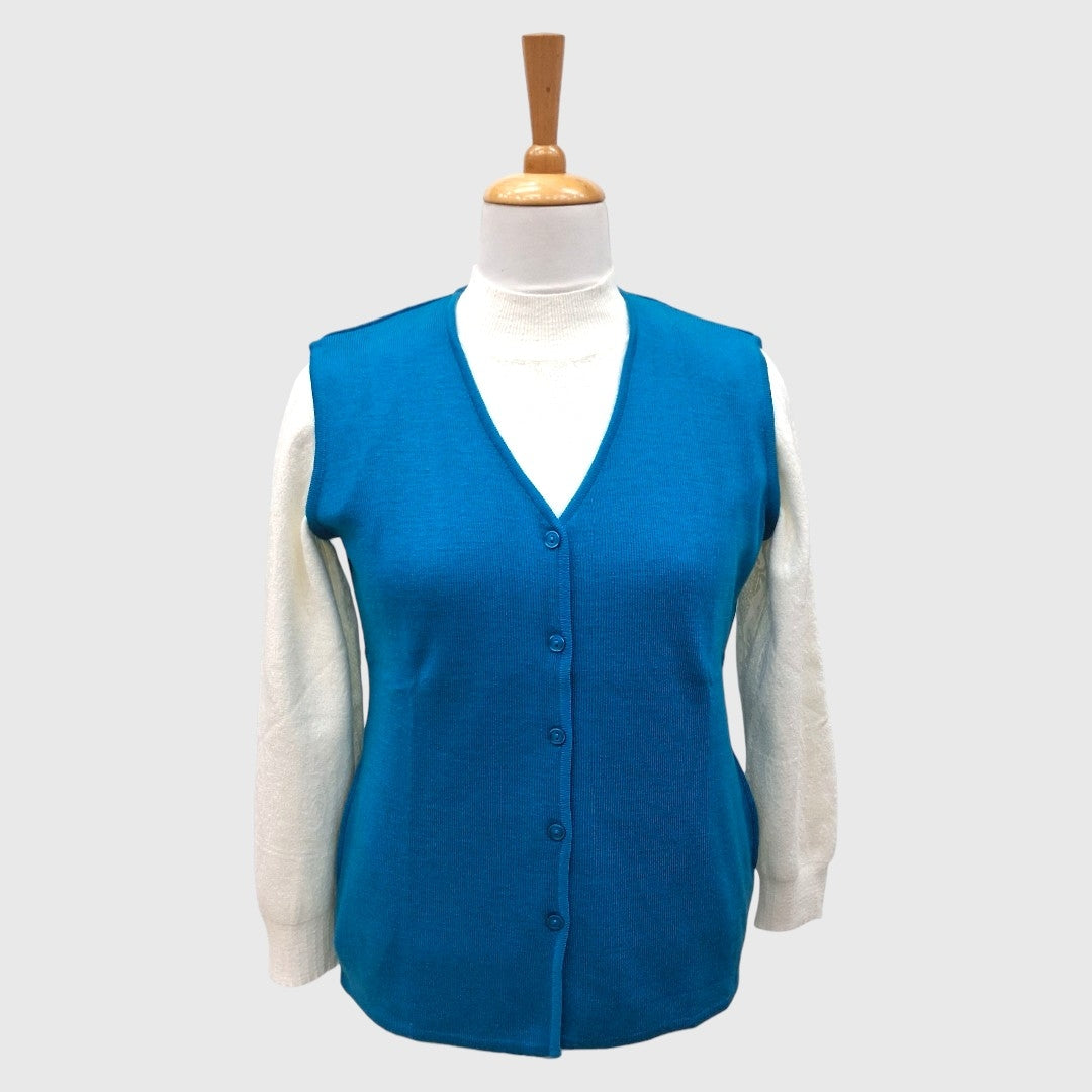 WOMEN'S SLEEVELESS CARDIGAN