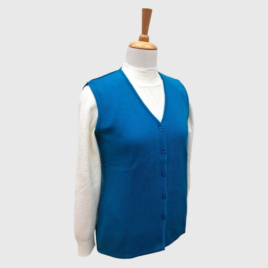 WOMEN'S SLEEVELESS CARDIGAN