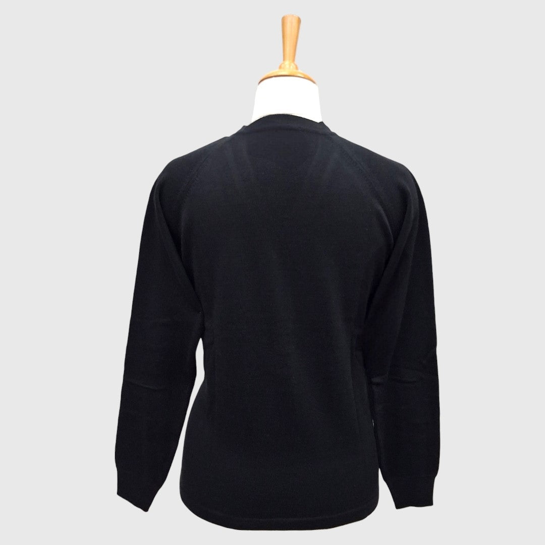 WOMEN'S V NECK CARDIGAN PURE WOOL