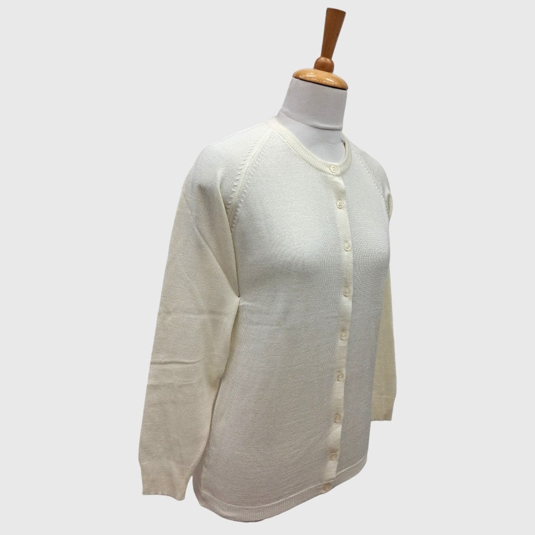 WOMEN'S R NECK CARDIGAN