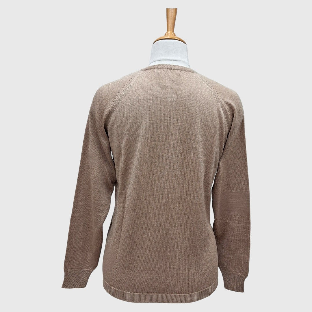 WOMEN'S R NECK CARDIGAN