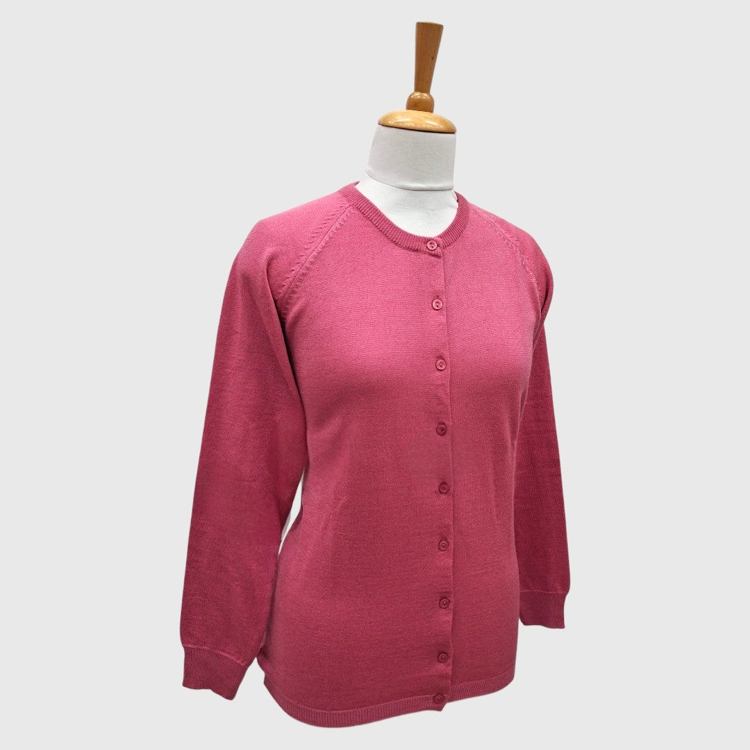 WOMEN'S R NECK CARDIGAN