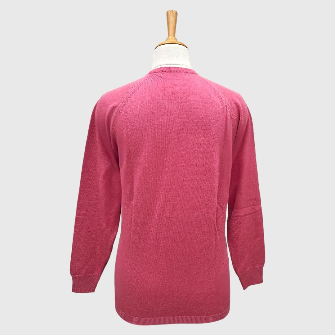 WOMEN'S R NECK CARDIGAN