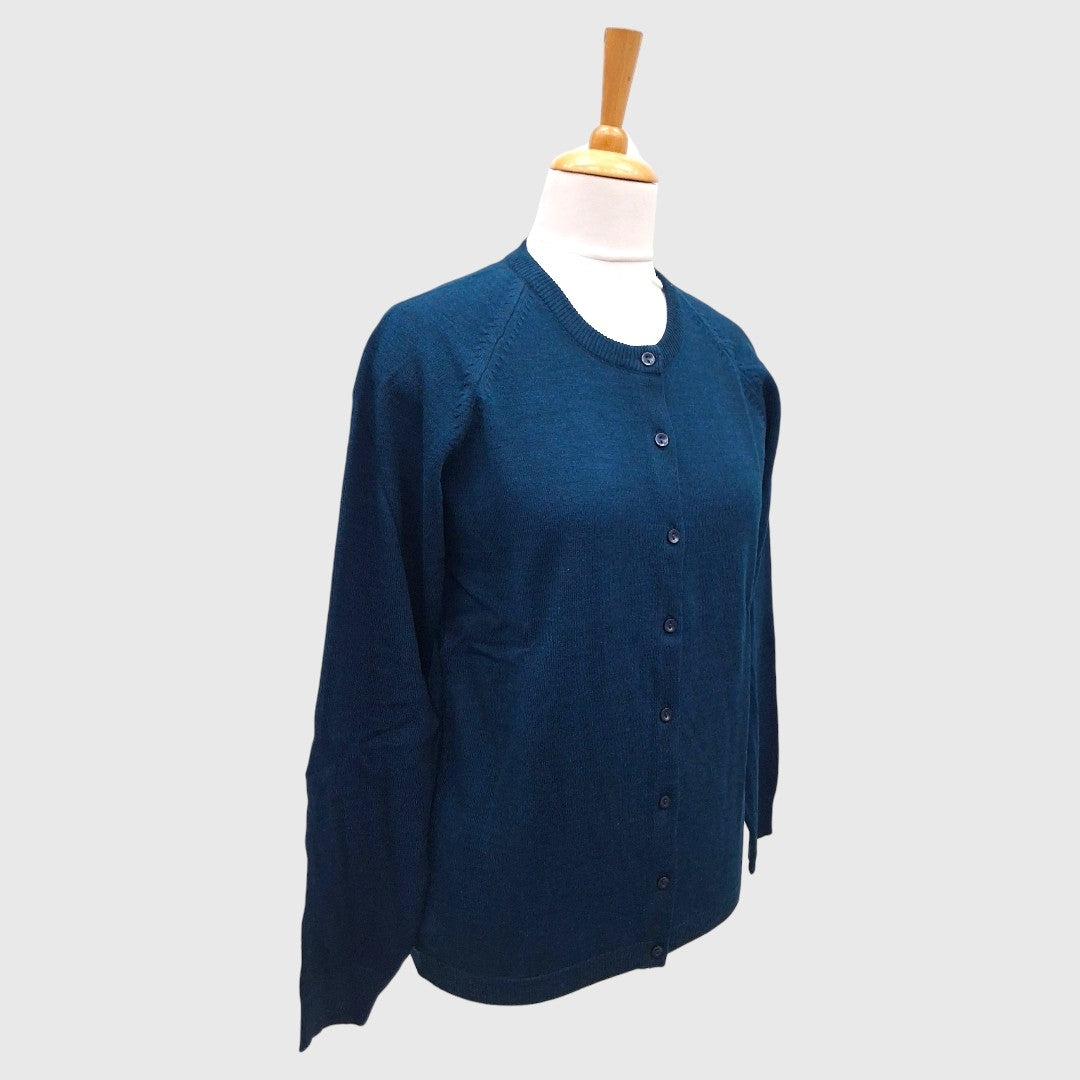 WOMEN'S R NECK CARDIGAN