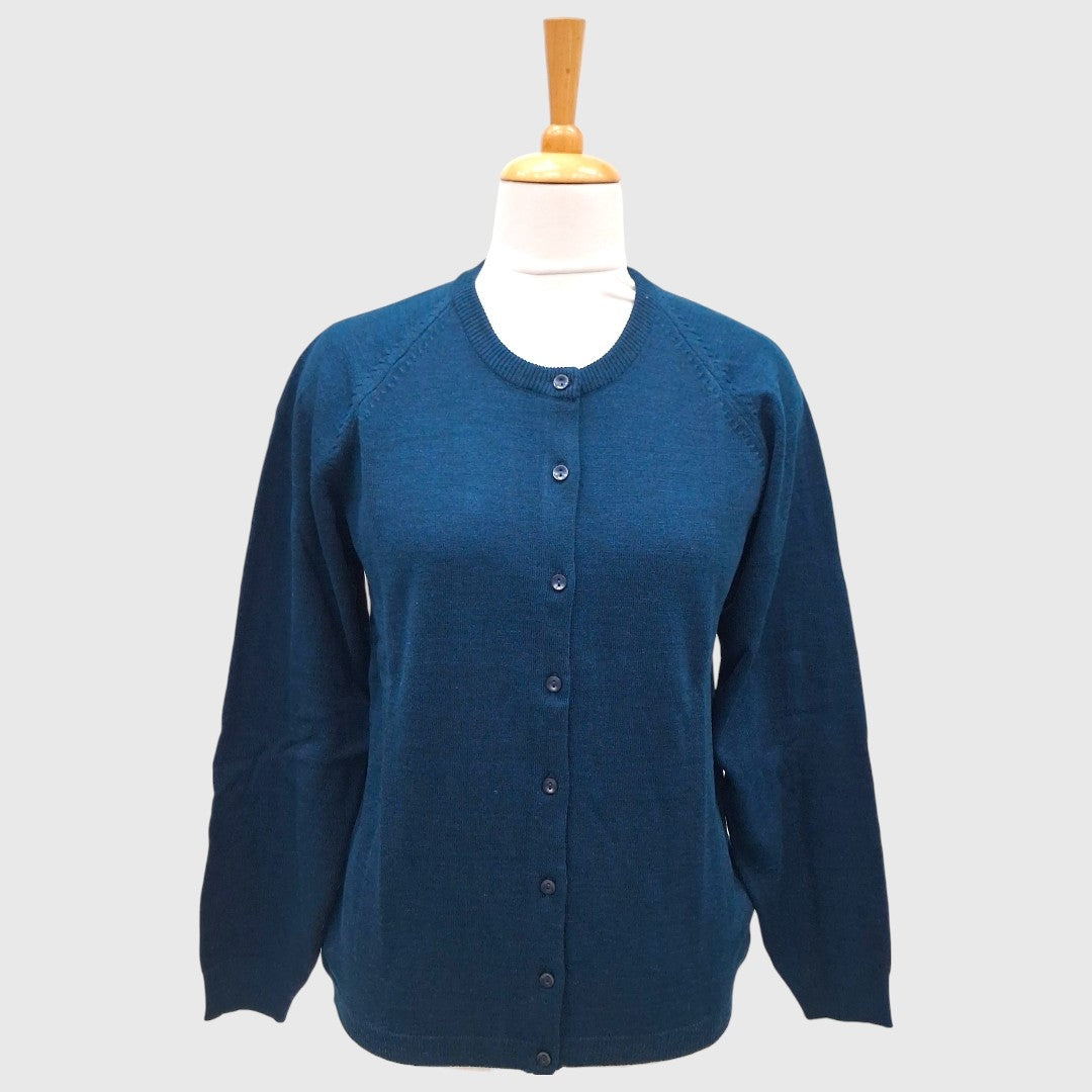 WOMEN'S R NECK CARDIGAN