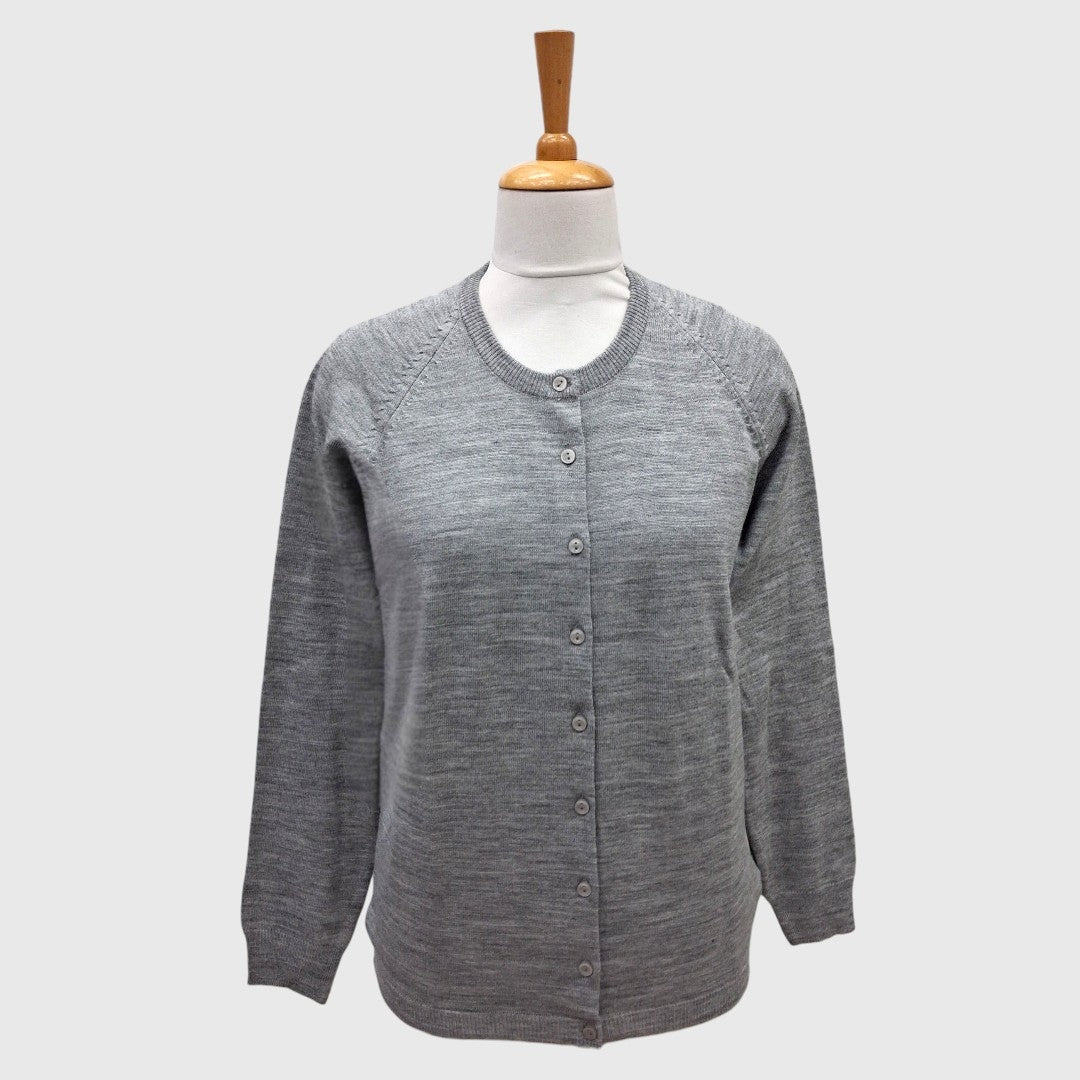 WOMEN'S R NECK CARDIGAN