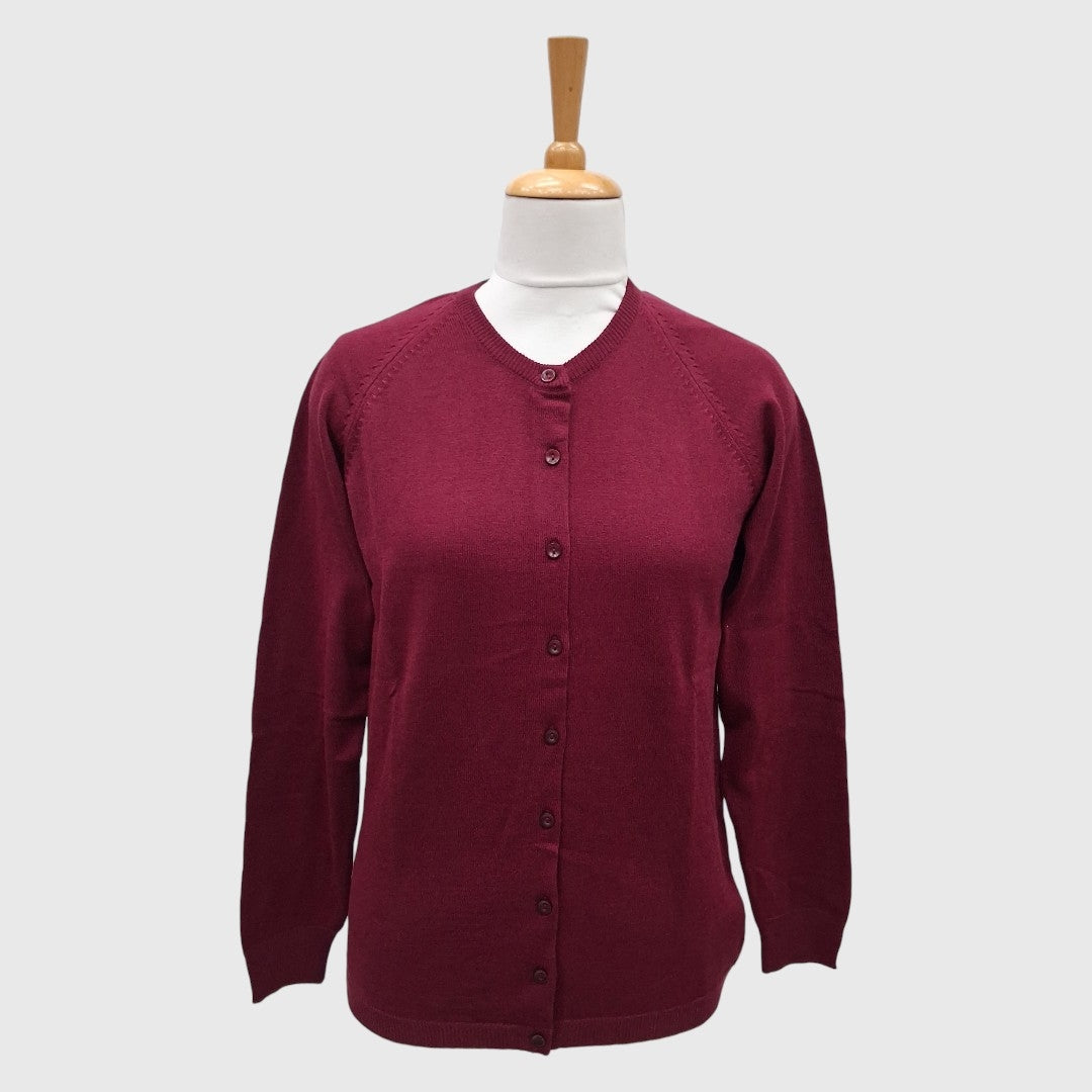 WOMEN'S R NECK CARDIGAN