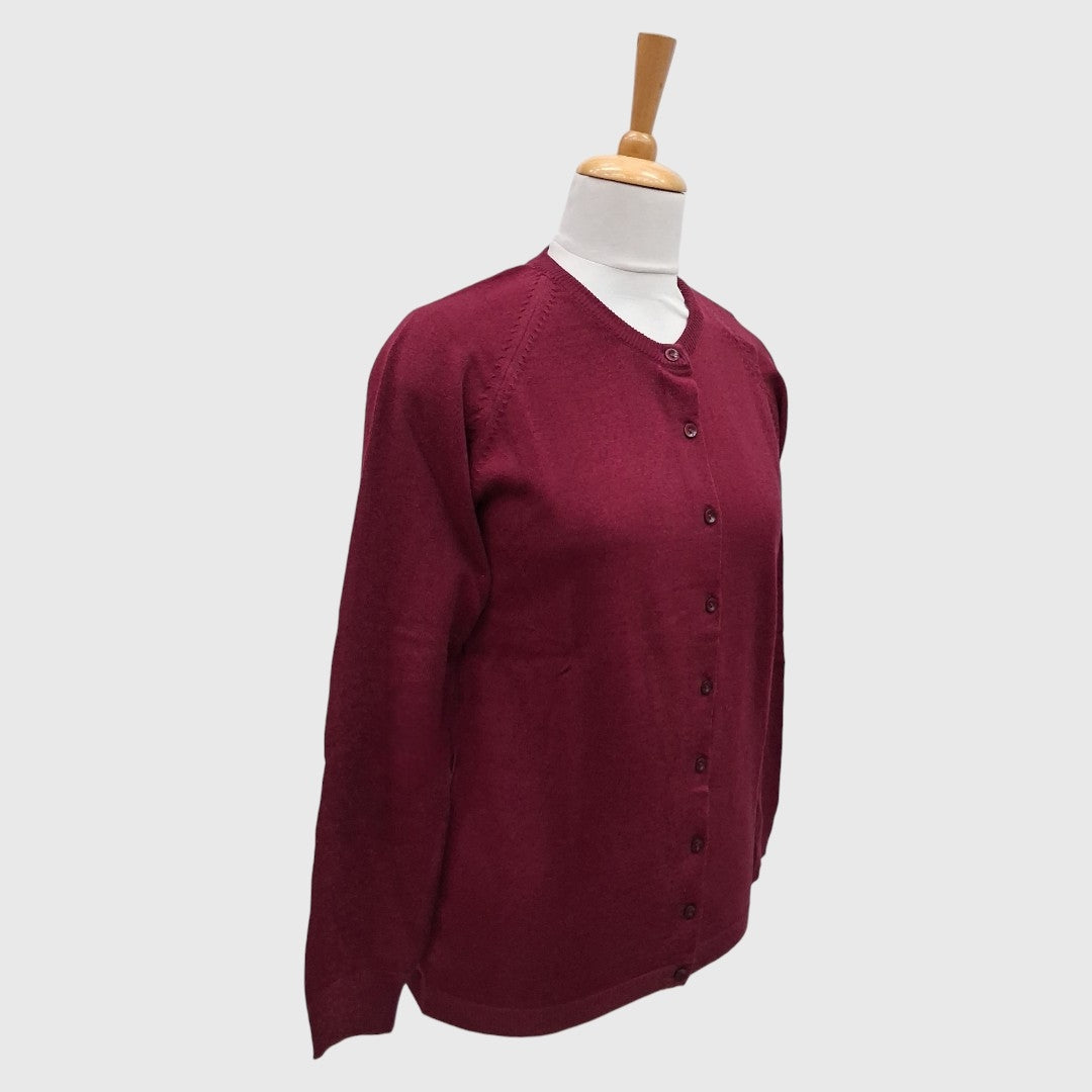 WOMEN'S R NECK CARDIGAN