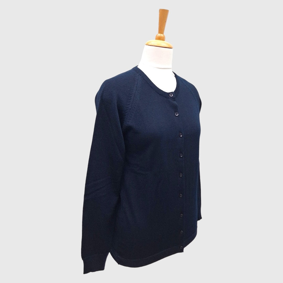 WOMEN'S R NECK CARDIGAN