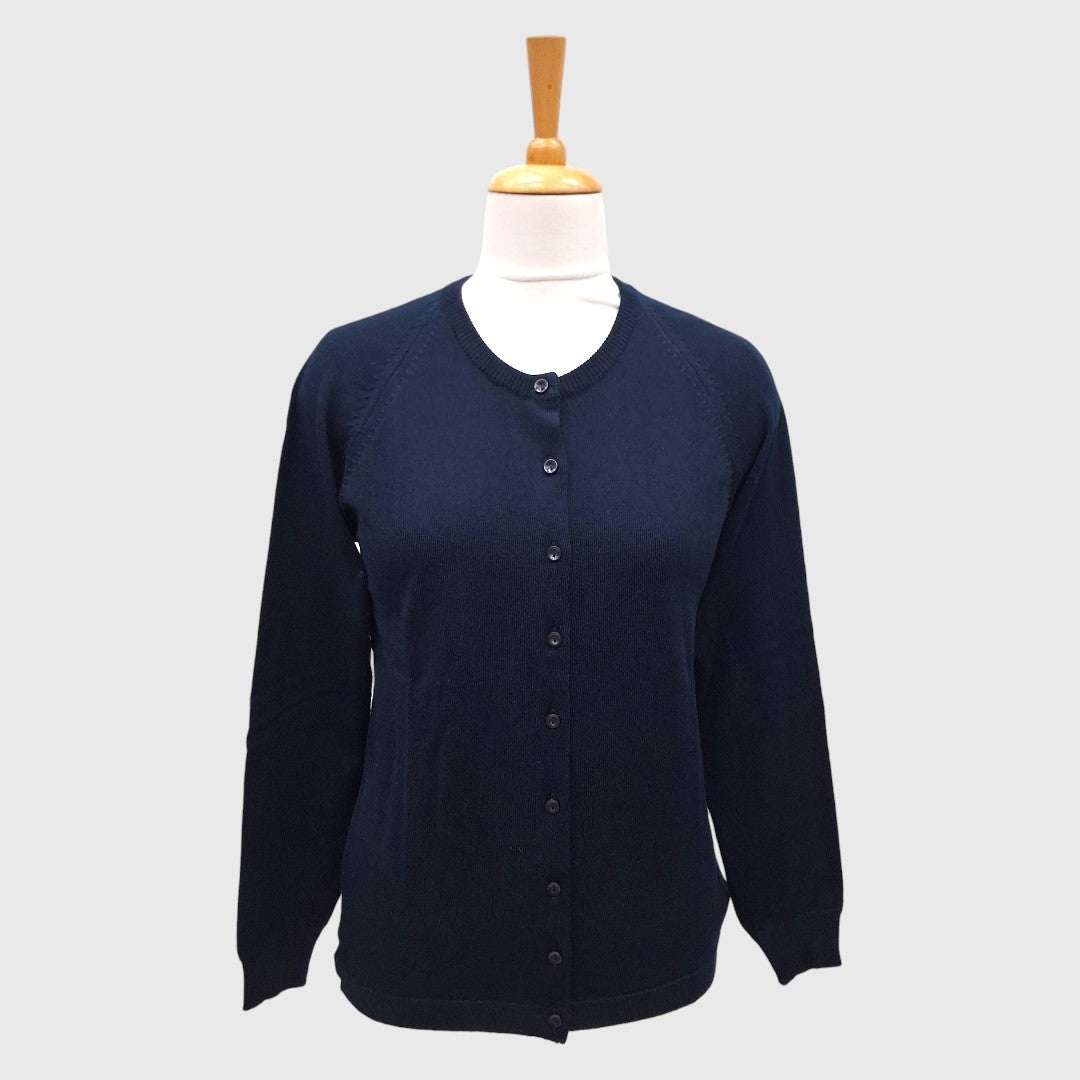 WOMEN'S R NECK CARDIGAN
