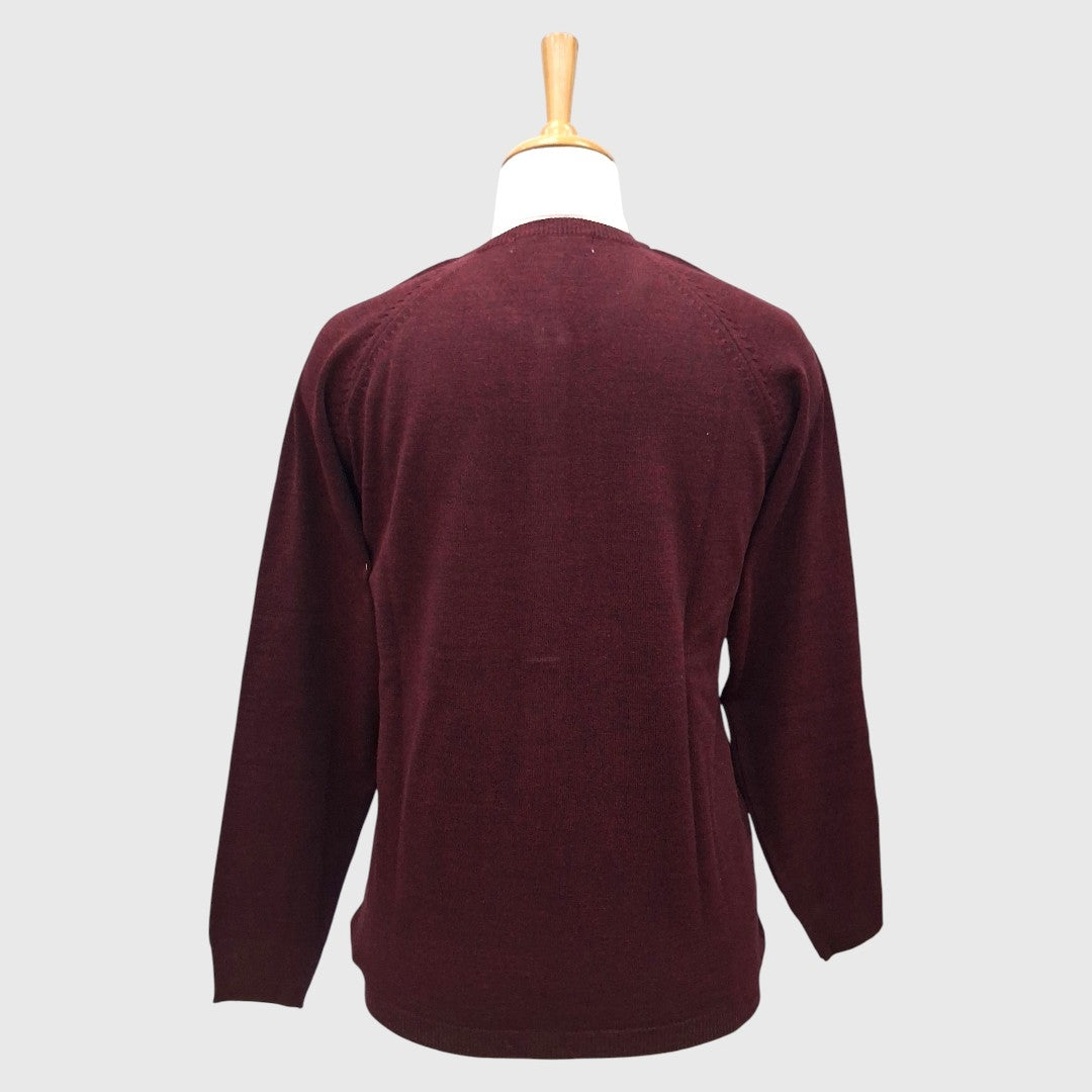 WOMEN'S R NECK CARDIGAN