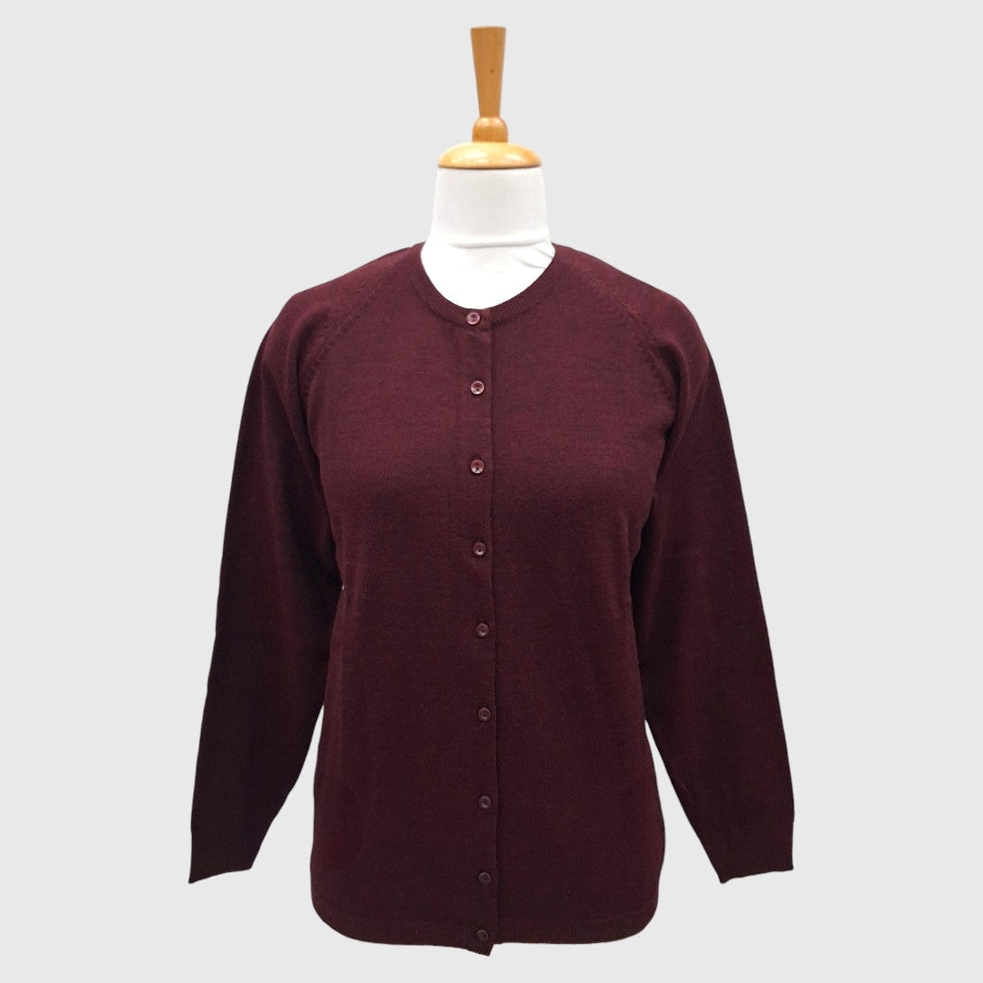 WOMEN'S R NECK CARDIGAN
