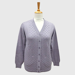 WOMEN'S V NECK CARDIGAN