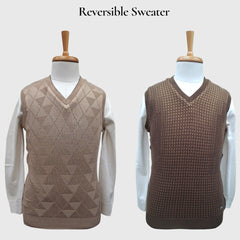 MEN'S SLEEVELESS REVERSIBLE SWEATER
