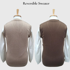 MEN'S SLEEVELESS REVERSIBLE SWEATER