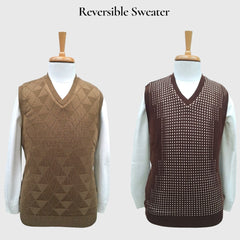 MEN'S SLEEVELESS REVERSIBLE SWEATER