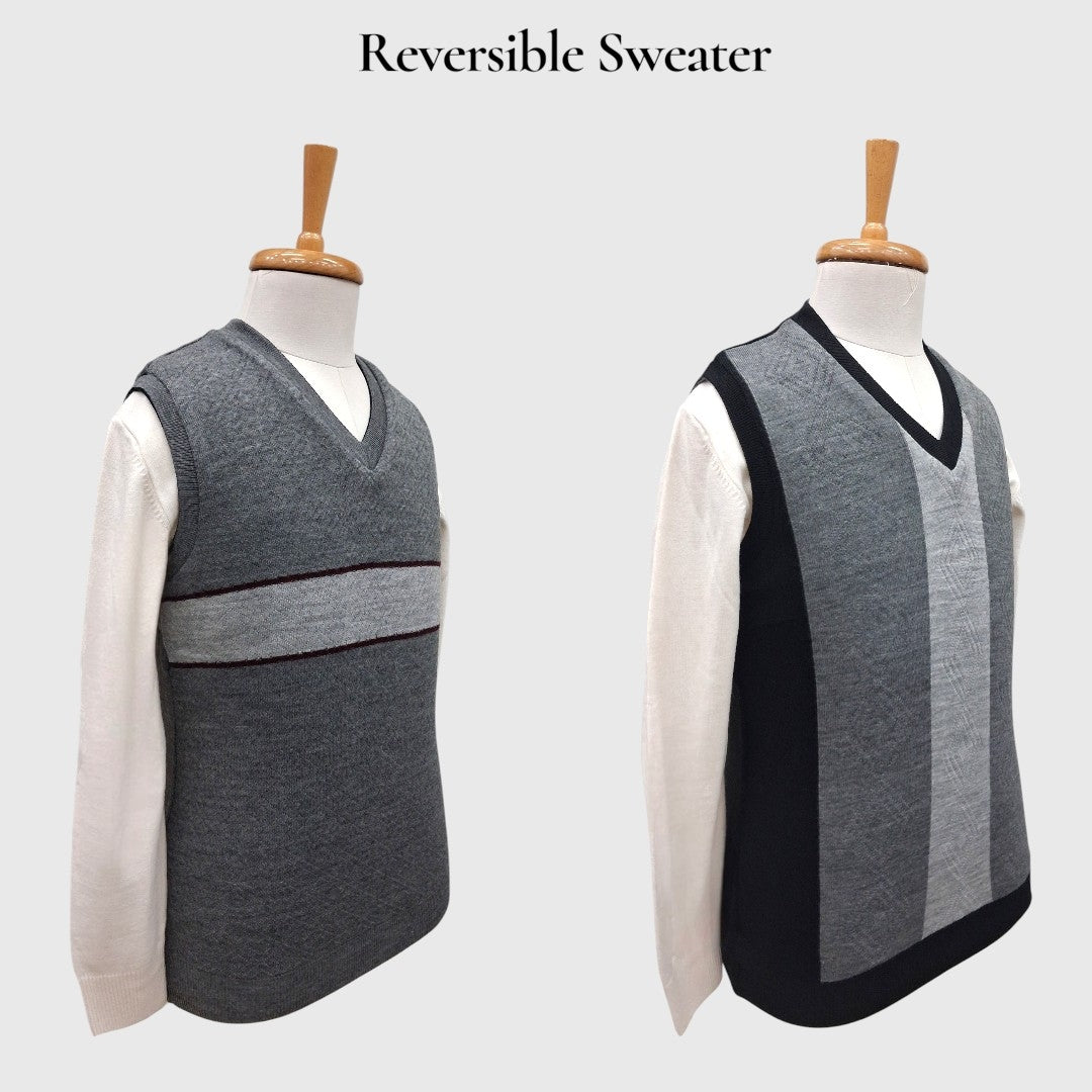 MEN'S SLEEVELESS REVERSIBLE SWEATER