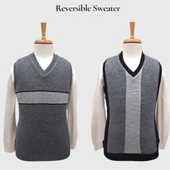 MEN'S SLEEVELESS REVERSIBLE SWEATER