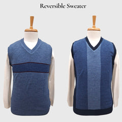 MEN'S SLEEVELESS REVERSIBLE SWEATER