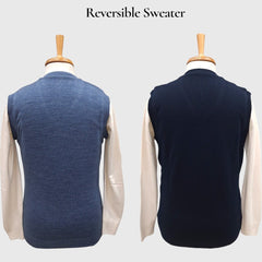MEN'S SLEEVELESS REVERSIBLE SWEATER