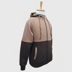 MEN'S WINTER SWEATSHIRT FULL ZIP WITH HOODIE