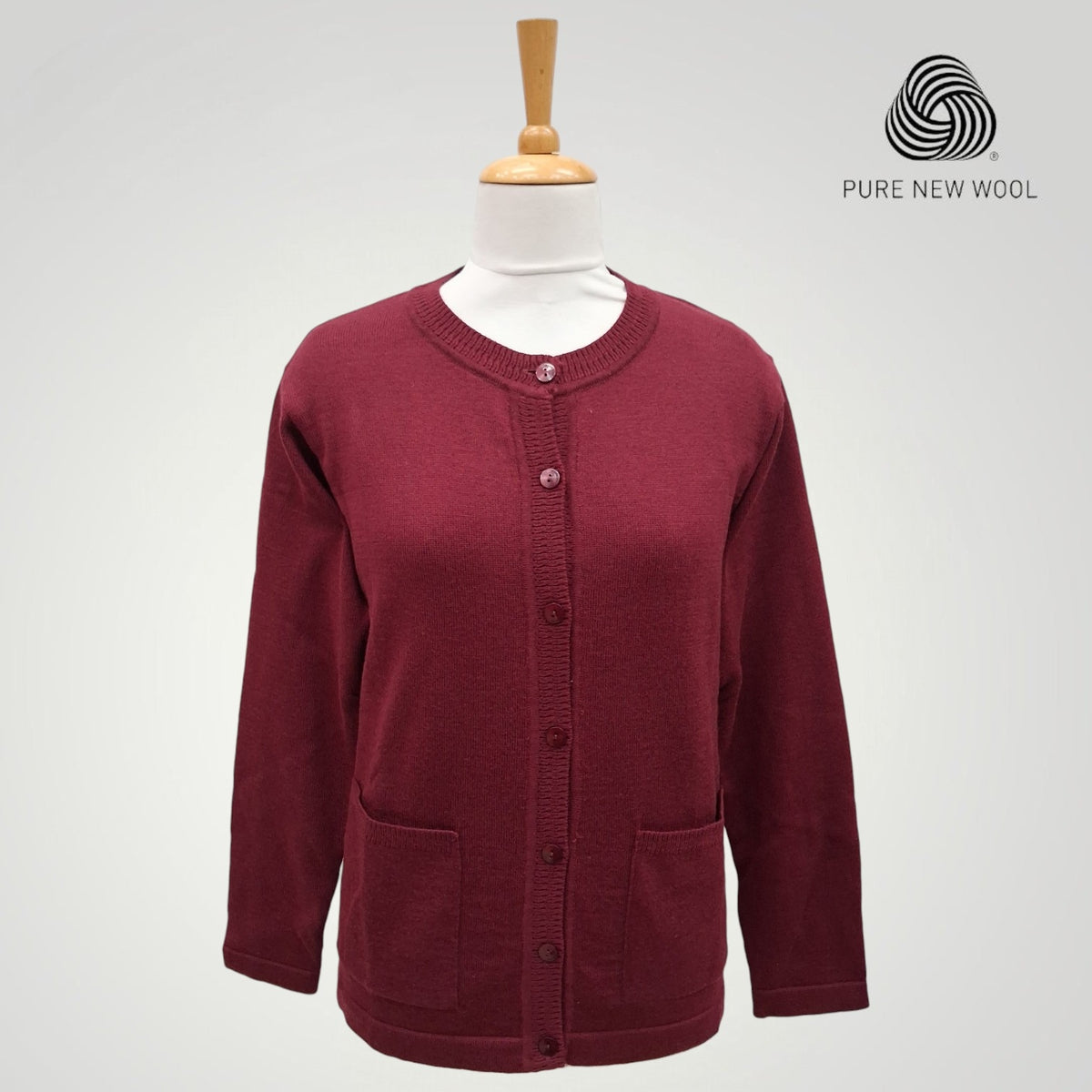 WOMEN'S PURE WOOL CARDIGAN