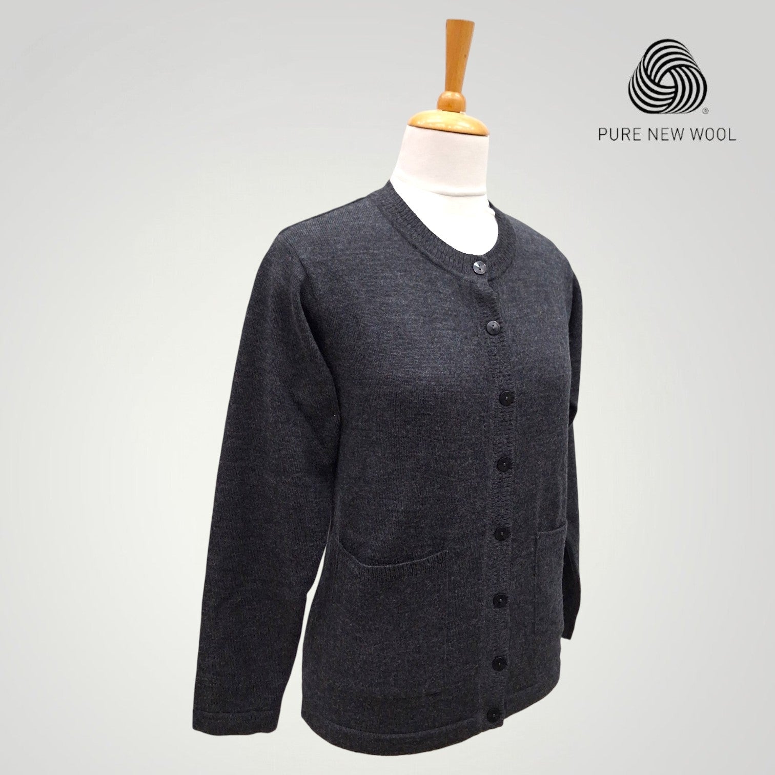 WOMEN'S PURE WOOL CARDIGAN