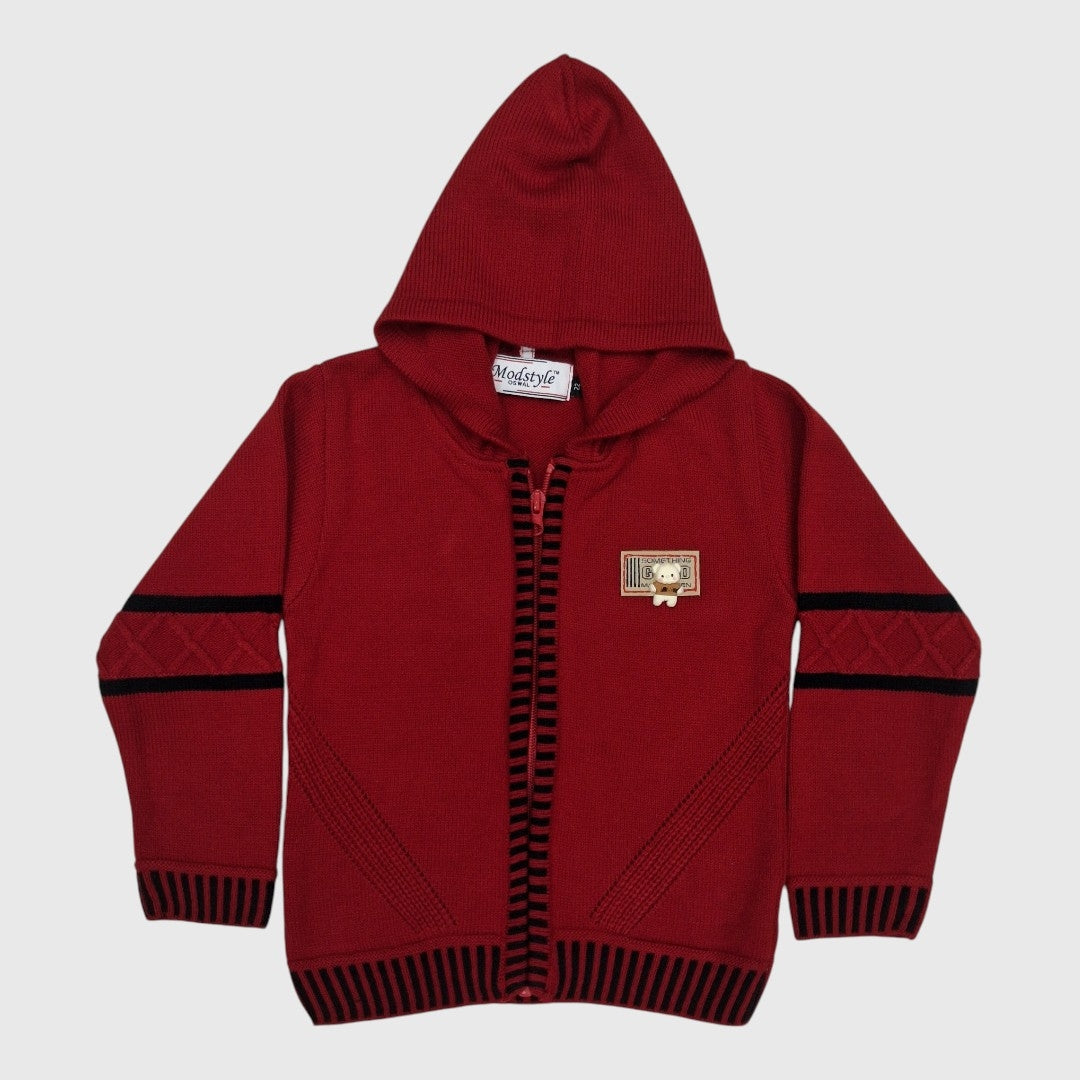 BOY'S SWEATER ZIP WITH HOOD