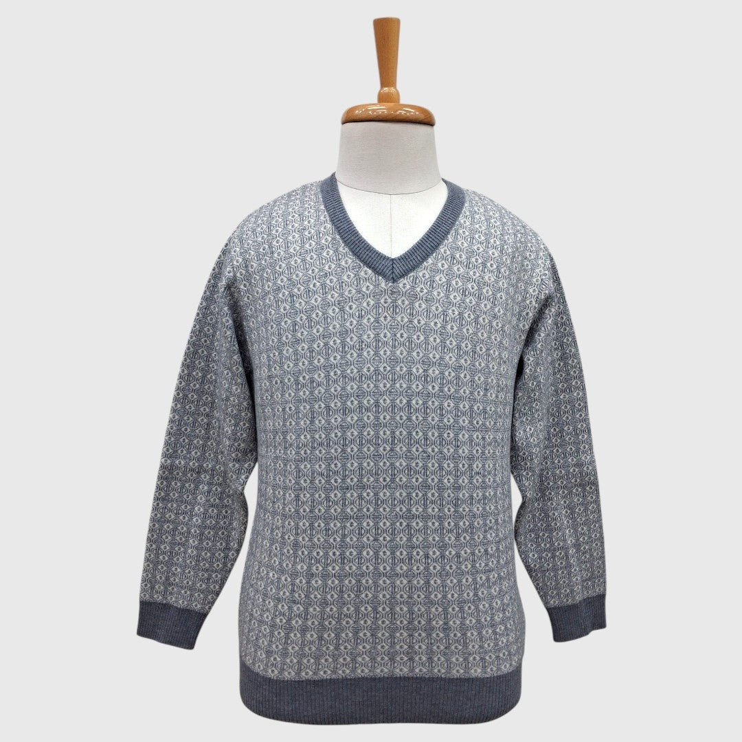 MEN'S ACRO WOOL FULL SLEEVES V NECK SWEATER